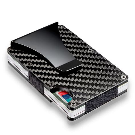 Martrams Carbon Fibre Credit Card Holder RFID Blocking, 